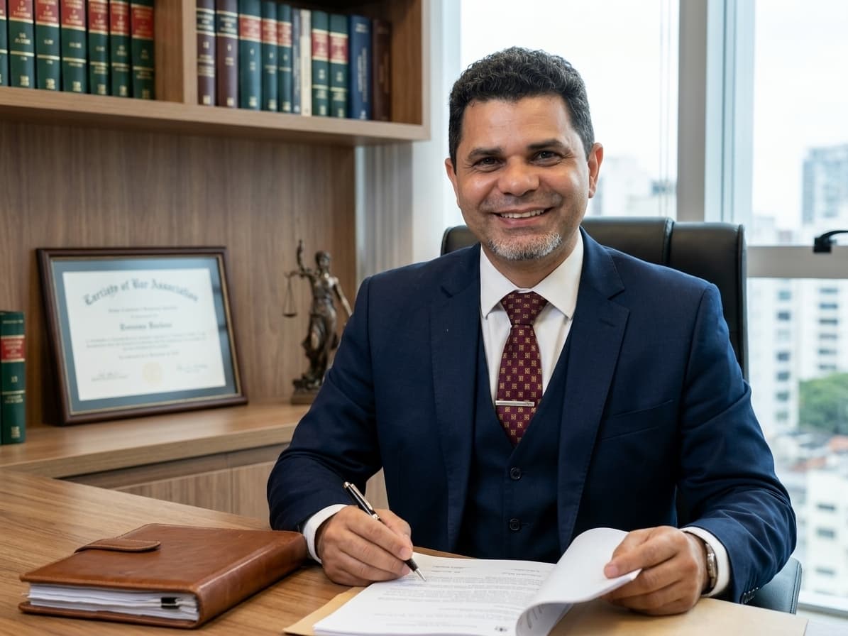 Dr. Michel Da Silva Dias — Assinando Documentos